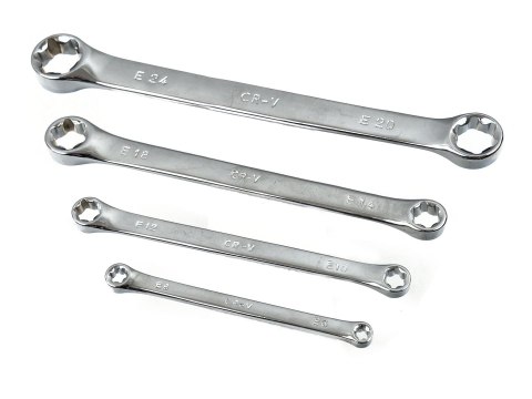 Klucze polerowane Oczkowe-Torx 4el.E6-E24(40) Geko