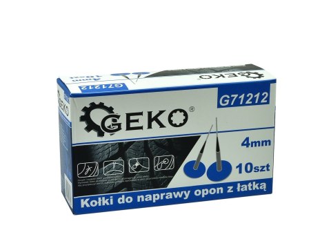 Kołki do naprawy opon z łatką 4mm 10szt. Geko