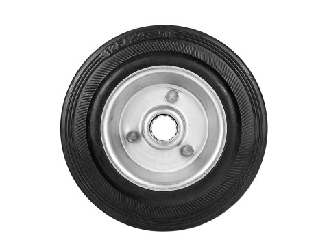 Koło stalowo gumowe 125mm 100kg (48) Geko