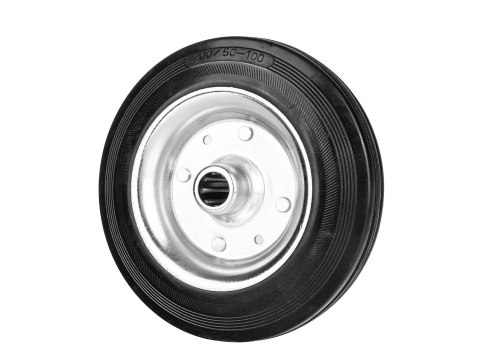 Koło stalowo gumowe 200mm 150kg (15) Geko