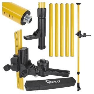 Kolumna rozporowa teleskopowa do lasera 420cm adapter do skosów (8) Geko