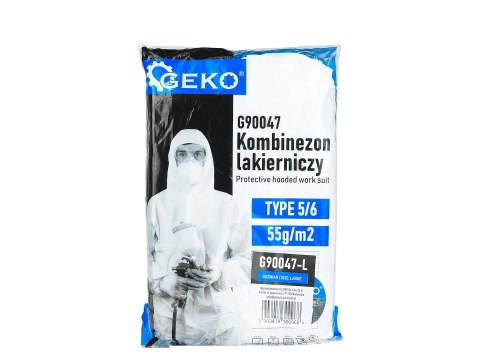 Kombinezon lakierniczy z kapturem 55g/m2 typ 5/6 - rozmiar L (50) Geko