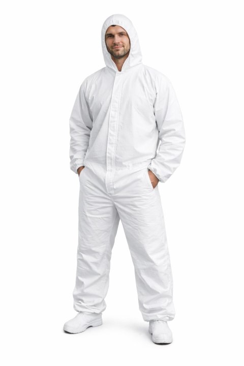 Kombinezon lakierniczy z kapturem 55g/m2 typ 5/6 - rozmiar XL (50) Geko
