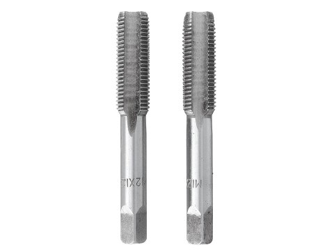 Komplet gwintowników drobnozwojnych ręcznych M12 x 1,25mm 2szt. (50/100) Geko