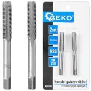 Komplet gwintowników drobnozwojnych ręcznych M8 x 1,0mm 2szt. (100/200) Geko