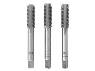 Komplet gwintowników ręcznych M10 x 1,5mm 3szt. (50/100) Geko