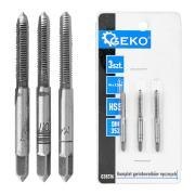 Komplet gwintowników ręcznych M4 x 0,7mm 3szt. (150/300) Geko