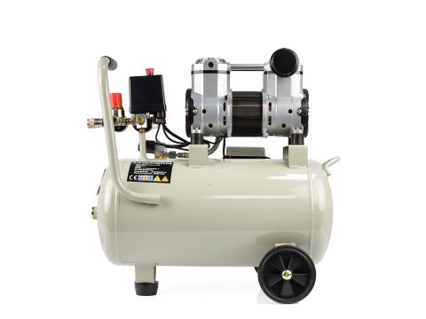 Kompresor bezolejowy dwutłokowy 24L 980W (1) Geko