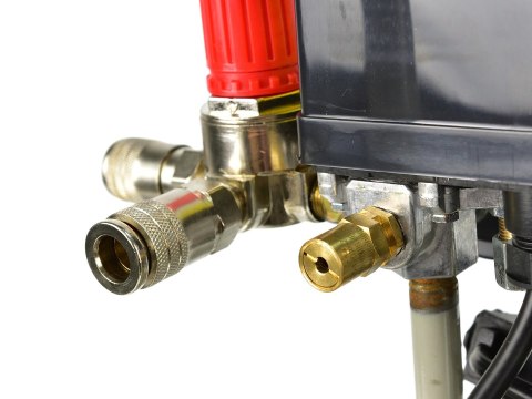 Kompresor bezolejowy dwutłokowy 24L 980W (1) Geko