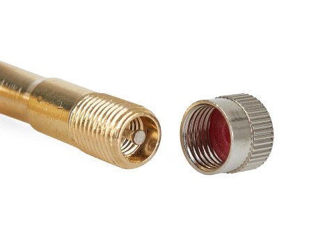 Końcówka przedłużka do pompowania - mosiężna kątowa 90° 8mm (25/250) Geko