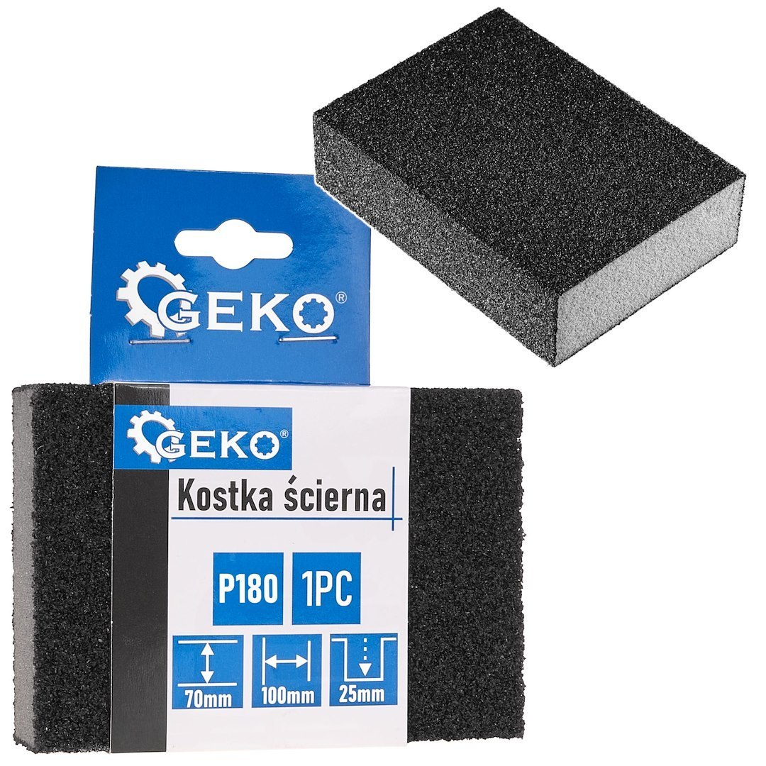 Kostka ścierna 70x100x25mm P180 (1/500) Geko