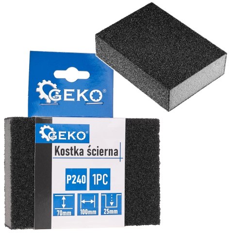 Kostka ścierna 70x100x25mm P240 (10/250) Geko
