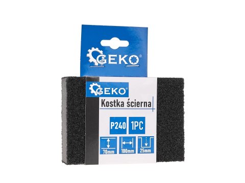 Kostka ścierna 70x100x25mm P240 (10/250) Geko