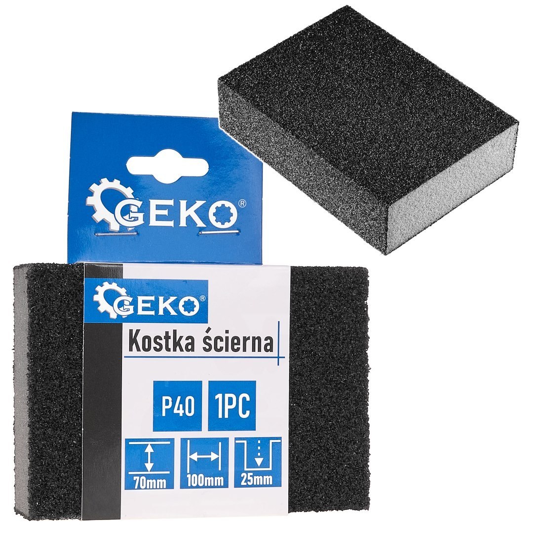 Kostka ścierna 70x100x25mm P40 (1/500) Geko