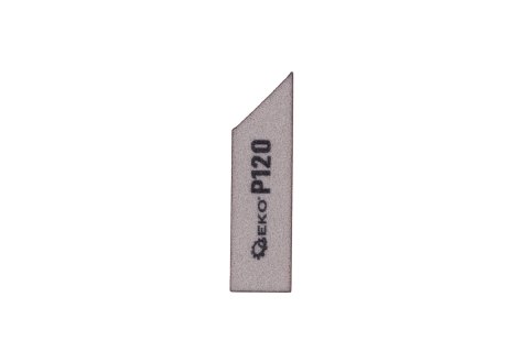 Kostka ścierna skośna 125x90x25mm P120 Geko
