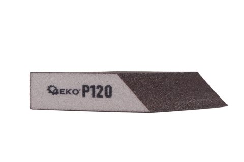 Kostka ścierna skośna 125x90x25mm P120 Geko