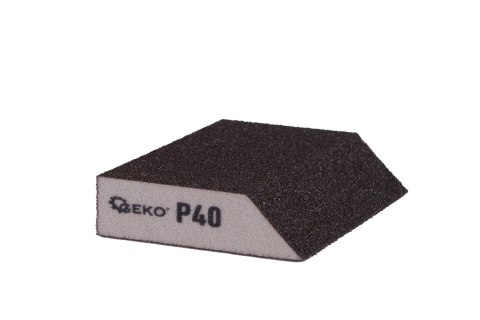 Kostka ścierna skośna 125x90x25mm P40 Geko