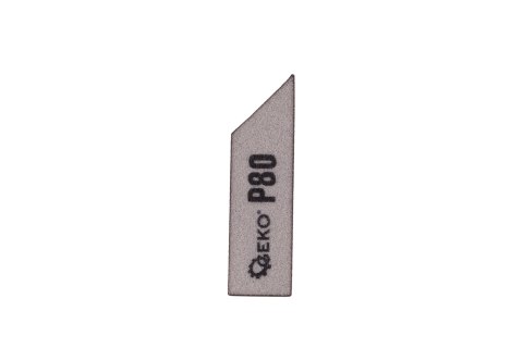 Kostka ścierna skośna 125x90x25mm P80 Geko