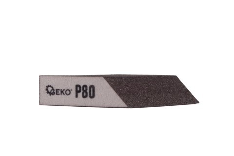 Kostka ścierna skośna 125x90x25mm P80 Geko