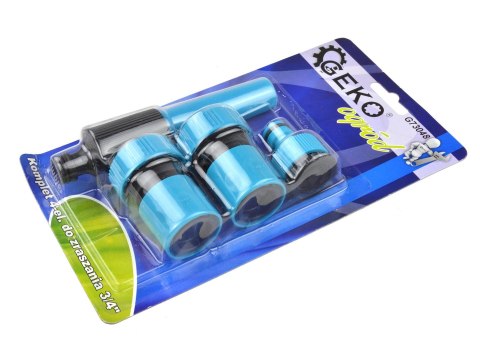 Kpl.4-elem. 3/4" do zraszania/blister BLUE LINE (20/80) Geko