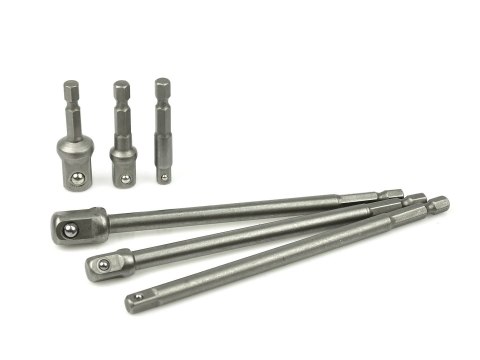 Kpl. adapterów do nasadek HEX 1/4" 3/8" 1/2" 6el. (50) Geko