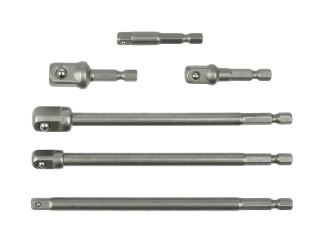 Kpl. adapterów do nasadek HEX 1/4" 3/8" 1/2" 6el. (50) Geko