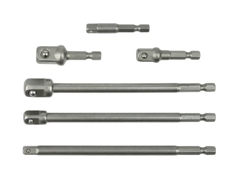 Kpl. adapterów do nasadek HEX 1/4" 3/8" 1/2" 6el. (50) Geko