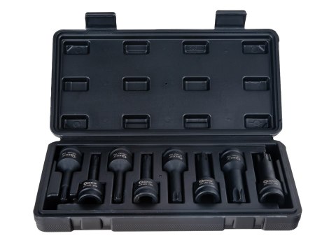 Kpl. kluczy udarowych torx 8el. 1/2" T30-T80 CR-MO (10) Geko