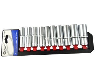Kpl. nasadek 1/2" długich 10el.10-24mm(5/10) Geko