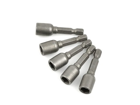 Kpl. nasadek magnetycznych do wkrętów 8mmx48mm 1/4" 5szt. (100) Geko