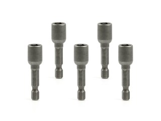 Kpl. nasadek magnetycznych do wkrętów 8mmx48mm 1/4" 5szt. (100) Geko