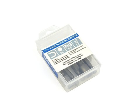 Kpl. nasadek magnetycznych do wkrętów 8mmx48mm 1/4" 5szt. (100) Geko