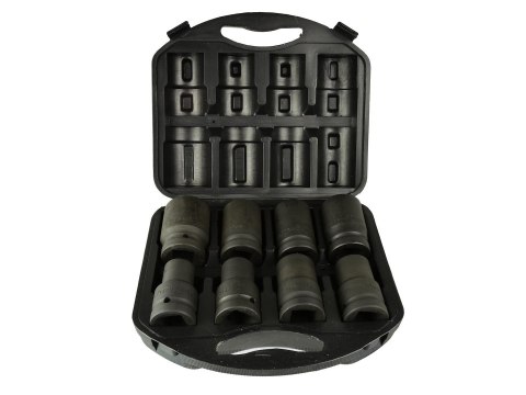 Kpl. nasadek udarowych 1" do klucza przekł. 8el/19-41mm Geko