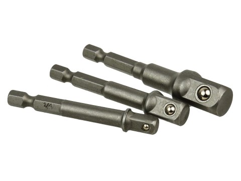 Kpl. redukcji do nasadek wkrętarki 1/4" 3/8" 1/2"(25/100) Geko
