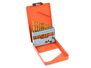 Kpl.wierteł 13szt.1,5-6,5mm HSS TiN met.box (20/80) Geko