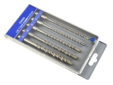 Kpl.wierteł SDS Plus 5-12mm,5el Geko
