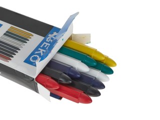Kreda wodoodporna do opon mix kolor 12x120mm - zestaw 12szt. Geko