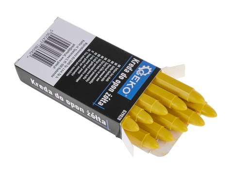 Kreda wodoodporna do opon żółta 12x110mm - zestaw 10szt. (12/120) Geko