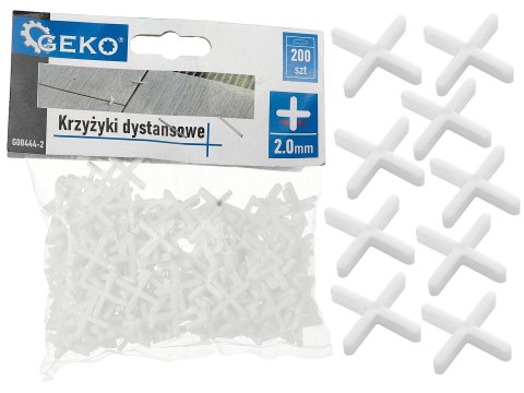 Krzyżyki dystansowe - 2,0mm - op.200szt (100) Geko