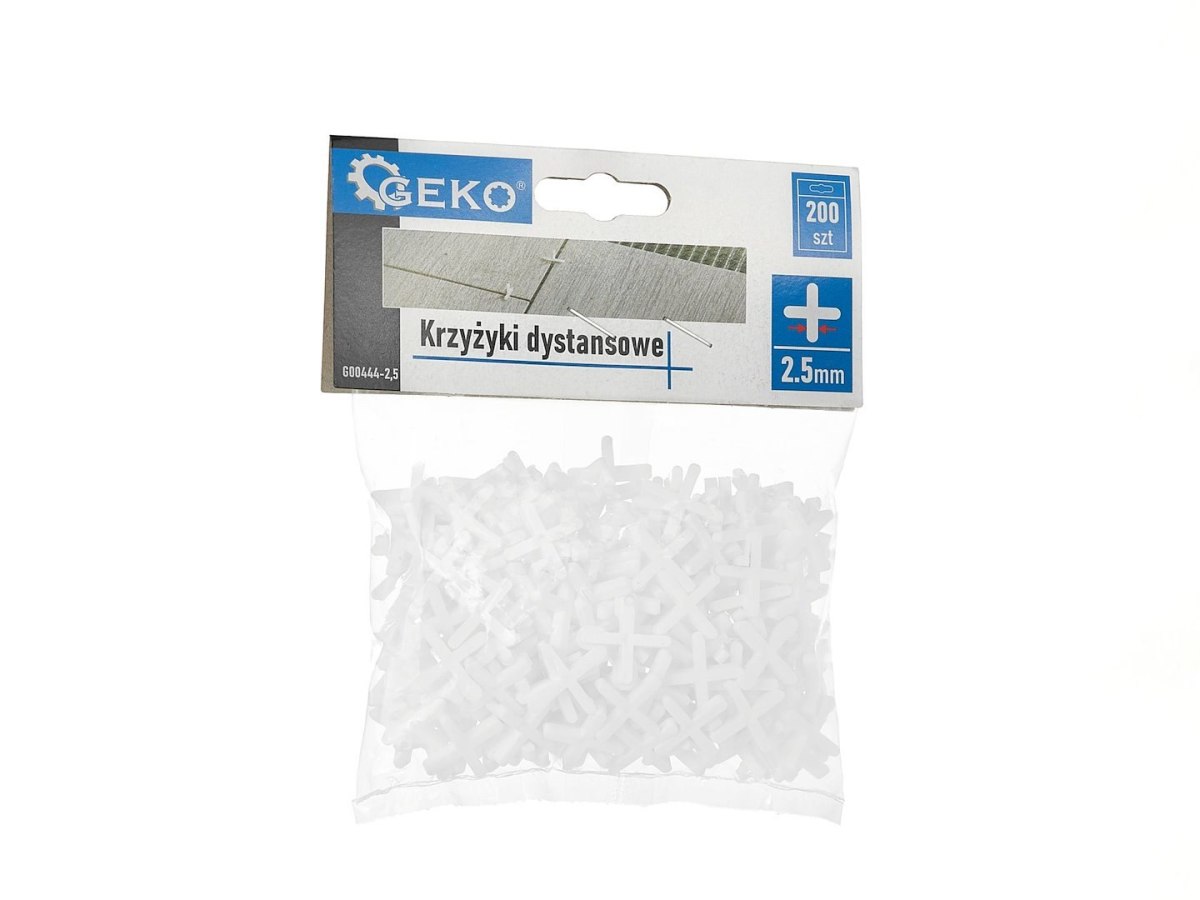 Krzyżyki dystansowe - 2,5mm - op.200szt Geko