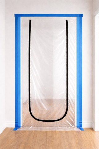 Kurtyna przeciwpyłowa do drzwi 220x120cm typ U (12) Geko