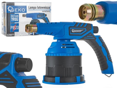Lampa lutownicza z piezo na kartusze 190g PROFI (12) Geko