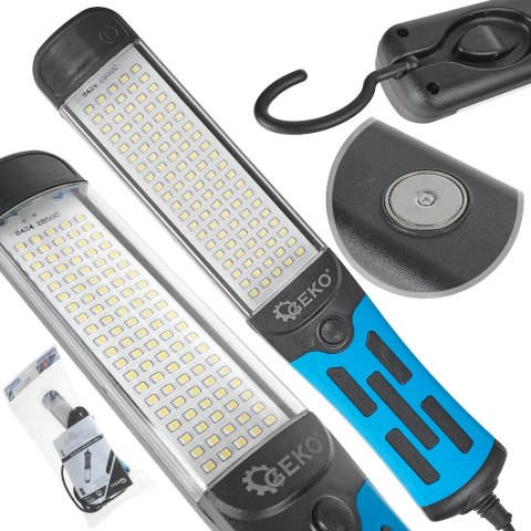 Lampa warsztatowa LED 230V 15W z magnesem, hakiem i kablem 5m (40) Geko