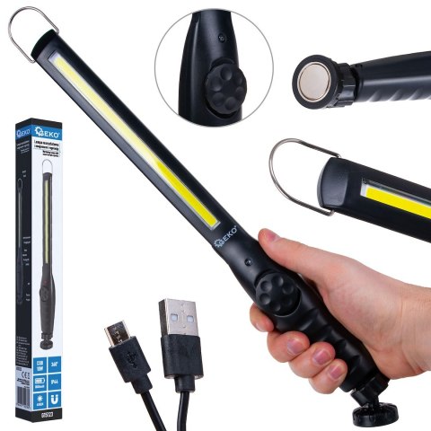 Lampa warsztatowa regulowana z magnesem LED COB 10W 1800mAh 450lm IP44 (100) Geko