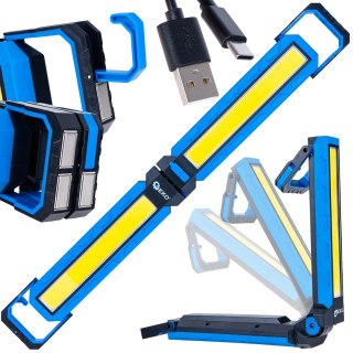 Lampa warsztatowa składana z magnesami LED COB 10W 4000mAh 1000lm (25) Geko