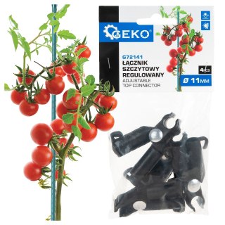 Łącznik szczytowy, regulowany do tyczek 11mm - 4szt/opak (200) Geko