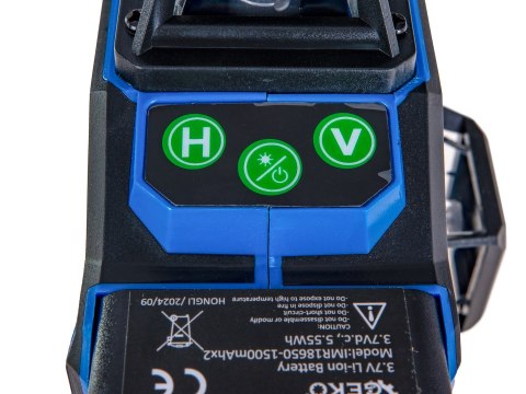 Laser krzyżowy 360° 4D 2xAKU walizka akcesoria (4) Geko