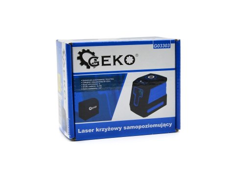 Laser krzyżowy samopoziomujący Geko
