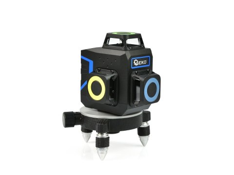 Laser samopoziomujący 3D 360 12x zielone linie (8) Geko