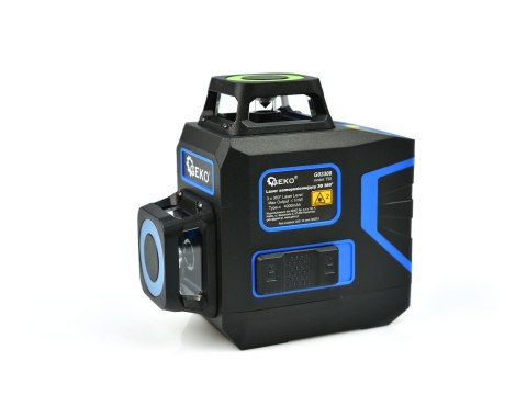 Laser samopoziomujący 3D 360 12x zielone linie (8) Geko